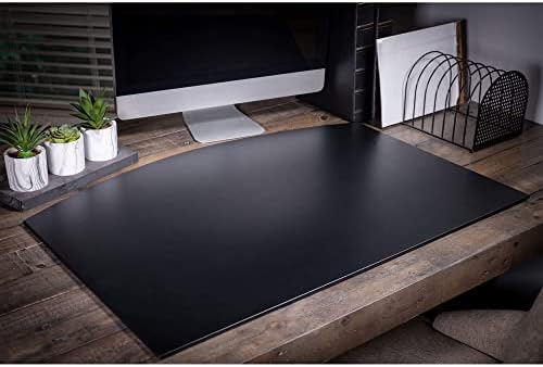 Dacasso Black Arched Desk Pad, 34.00 x 24.00 x 0.25 (P1022)