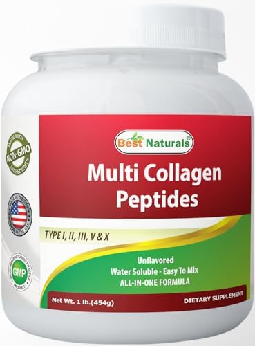 Best Naturals Multiple Collagen Peptides Protein Type I, II III