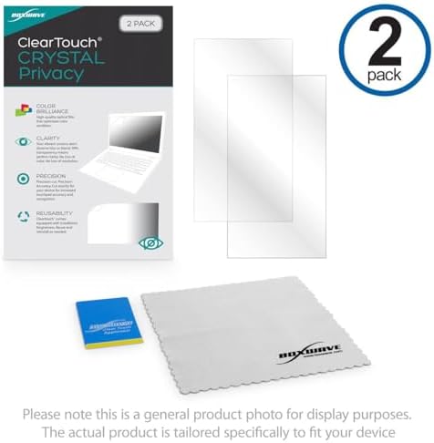 BoxWave Screen Protector Compatible with Arcade1Up Big Buck Hunter Pro Deluxe - ClearTouch Crystal Privacy (2-Pack)