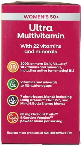 Nature's Way, Multivitamin Alive Once Daily Women 50 Plus, 60 Tablets