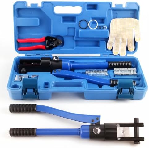 Lichamp 19 Packs Hydraulic Cable Lug Tool with 4 AWG to 600 MCM