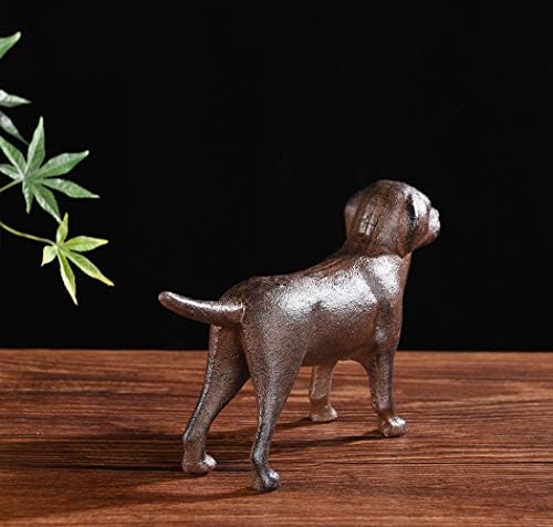 BRASSTAR Cast Iron Labrador Dog Statue Indoor Outdoor Decor
