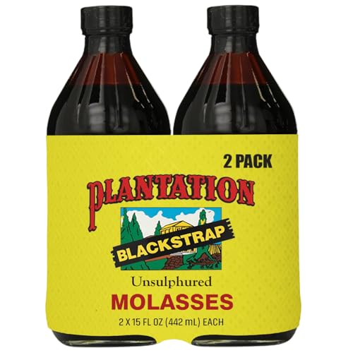 Plantation Blackstrap Molasses 31 oz – Unsulphured Blackstrap Molasses, Rich Natural Sweetener for Baking, BBQ, Baked Beans, Gingerbread & Beverages