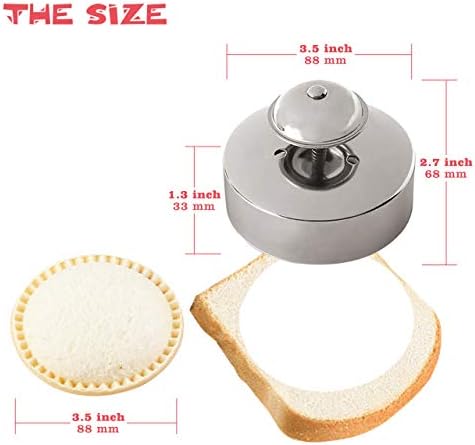 Gelbira Sandwich Cutter, Sandwich Cutter and Sealer, Sandwich Maker, Peanut Butter and Jelly Sandwiches Tool/PBJ Cutter, Sandwich Maker for Kids