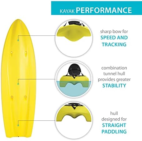 Lifetime Sit On Top Kayak, Volt 85, Yellow