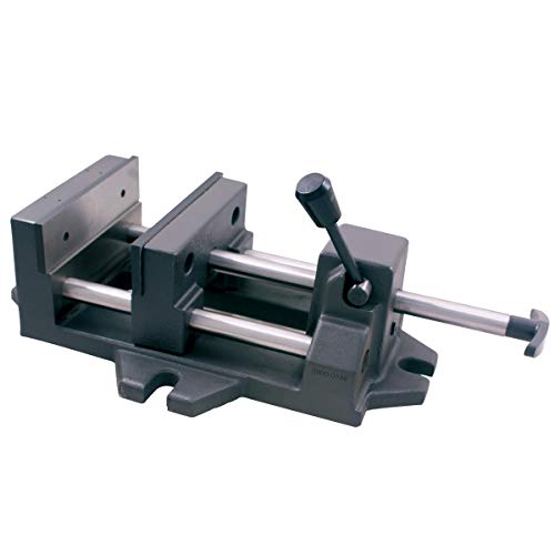 HHIP 3900-0183 Pro-Series High Grade Iron Quick Slide Drill Press Vise, 3" Width x 1.25" Depth Jaw, 3.5" Jaw Opening (Pack of 1), Silver