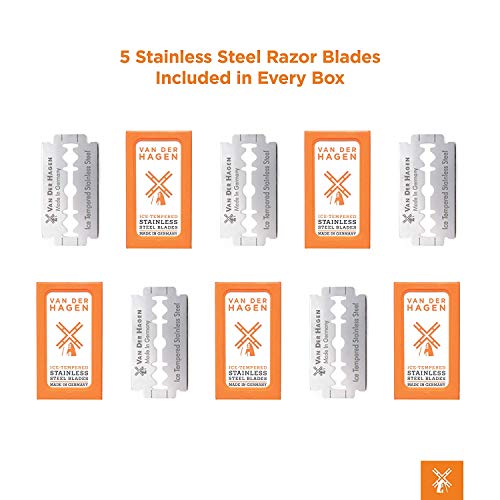 Van Der Hagen Safety Blades 5 Count (Pack of 1)