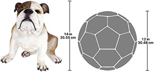 Design Toscano Buster the Bulldog Sculpture 16 Inch