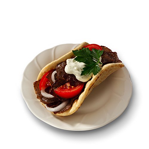 Halal Beef and Lamb Gyro by Midamar - Fully Cooked, seasoned and sliced - 10,16 oz packs