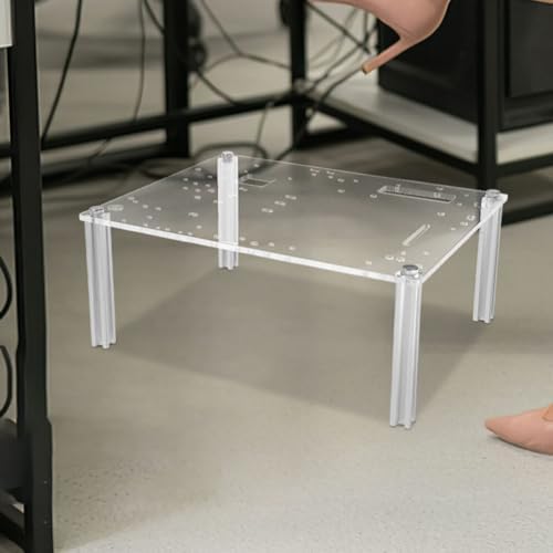 HOMSFOU Open Air Pc Case Bracket Micro ATX Motherboard Stand Open Frame Computer Case Compact Design for Component Testing and Custom Builds
