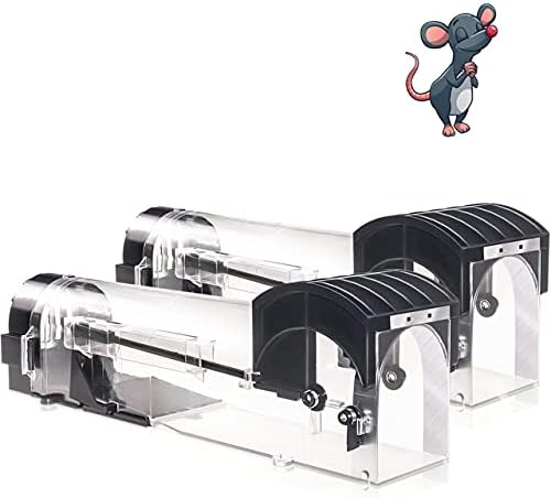 Humane Mouse Traps, 12 inches Enlarged No Kill Rat Live Traps for Chipmunks, Reusable Catch and Release Mice