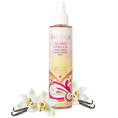 Pacifica Hair Perfume & Body Fragrance Spray Mist - Island Vanilla Pack with Sugar & Vanilla – Alcohol-Free, Vegan & Cruelty-Free