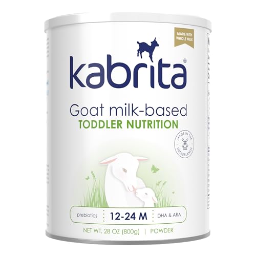 Kabrita Goat Milk Toddler Drink, Clean Label Certified, Gentle, 28oz | Toddler Nutrition Drink, 12–24 Months, Easy to Digest, Supports Gut Health, Immunity & Brain Development 28oz