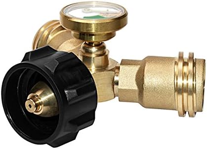 DOZYANT Propane Splitter, 2 Way LP Gas Adapter Tee Connector for 20lb Propane Tank Cylinder, Work with BBQ Grills, Camping Stoves, Gas Burners, Heater | Propane Tank Splitter 2 Way Y Tee links two regulators to a 20 lb tank for BBQ grills camping stoves…