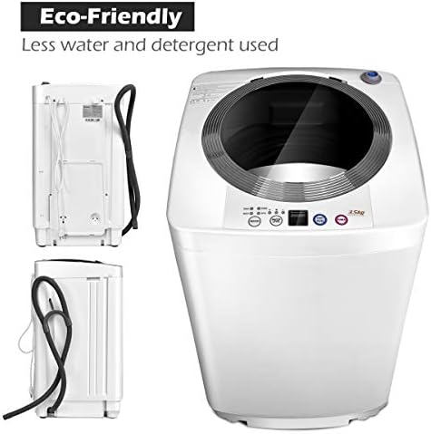 Giantex Portable Washing Machine, Full Automatic Washer and Dryer Combo