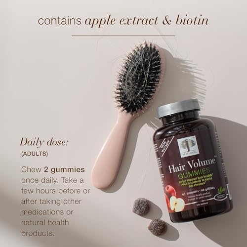 NEW NORDIC Hair Volume Daily Biotin Support Gummies 60-Day Supply - 1 Pk