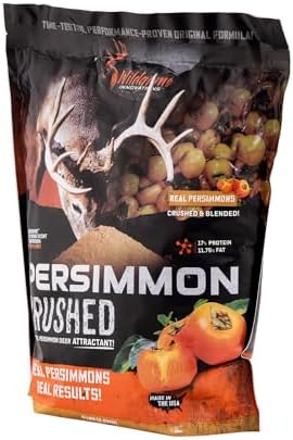 WILDGAME Innovations Persimmon Crushed Deer Attractant, 5lb Bag | Powerful Nutritious Long-Lasting Airborne Hunting Attractant with Real Persimmons