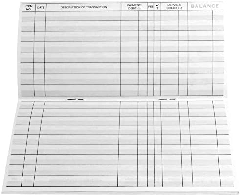 50 Page Checkbook Registers Standard Check Register Bank Transaction Register with 2026 2027 2028 Calendars, Set of 3