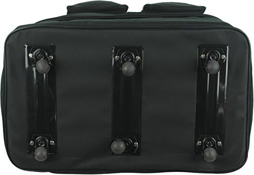 40" Rolling 3 Tiers Expandable Wheeled Duffle Bag / Lightweight Spinner Suitcase Luggage (24" x 16" x 40")
