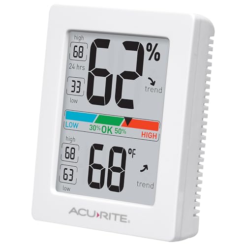 AcuRite Humidity Meter Hygrometer and Indoor Thermometer, Hygrometer