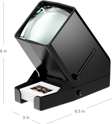 DIGITNOW!35mm Slide and Film Viewer, 3X Magnification LED Lighted Illuminated Viewing
