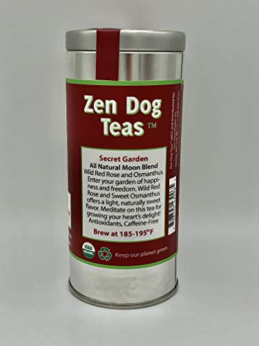 Zen Dog Teas SECRET GARDEN Wild Red Rose and Osmanthus Flower Blend Organic