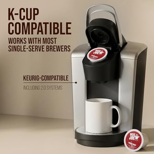 Basic Joe Coffee Pods, Medium Roast, 80 Count K-Cup, 100% Arabica