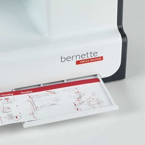 Bernette B33 Swiss Design Sewing Machine | Mechanical, Heavy-Duty, Portable, 15 Built-In Stitches, 5mm Stitch Width, Front-Loading Bobbin