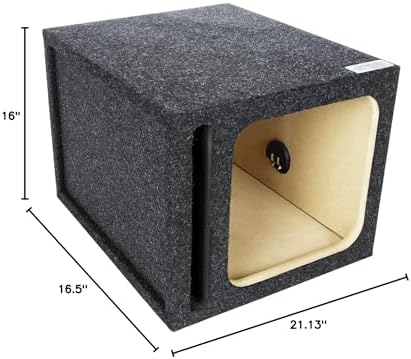 Atrend Bbox Single Vented 15 Inch Subwoofer Enclosure Engineered for Kicker Solo-Baric Model L5 & L7 Subwoofers - Car Subwoofer Boxes & Enclosures & Subwoofer Box Improves Audio Quality, Sound & Bass