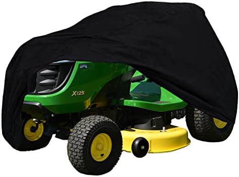 Szblnsm Riding Lawn Mower Cover, Waterproof Tractor Cover Fits Decks up to 54", Heavy Duty 420D Polyester Oxford, Covers Against Water, UV, Dust, Dirt