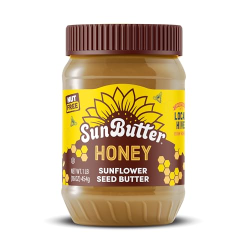 SunButter Original Sunflower Seed Butter, 16 oz Nut-Free Spread with 7g Plant-Based Protein, Roasted Rich & Savory Flavor, Smooth Texture | Vegan, Kosher & Non-GMO