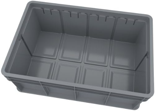 Akro-Mils 38358 Heavy-Duty Stacking Multi-Load Straight Wall Container Shuttle Tote for ASRS Automated Storage and Retrieval Systems