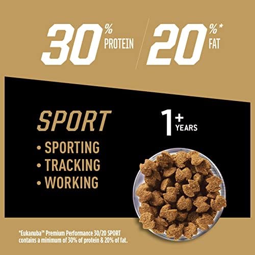 Eukanuba Adult Premium Performance 30/20 Sport Dry Dog Food, 28 lb Bag