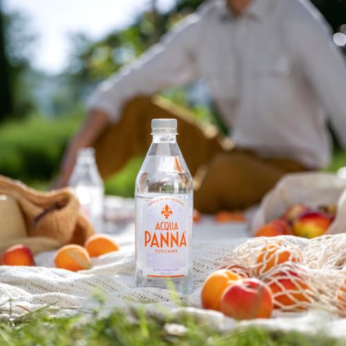 Acqua Panna Natural Spring Water, 16.9 Fl. Oz. Plastic Bottles, Pack of 24