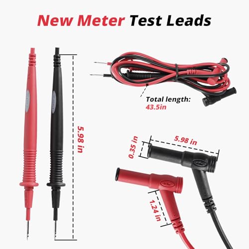 New Meter Test Leads CAT III 1000V 20A Replacement for FLUKE Ideal Simpson