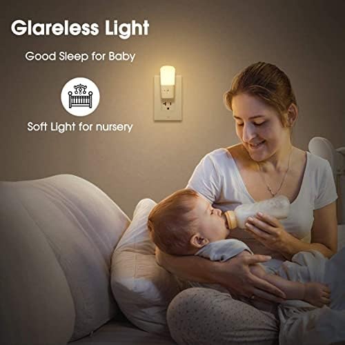 LOHAS-LED Plug in Night Light, Dimmable LED Night Lights Dusk to Dawn 2Pack