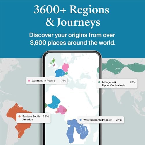 Personalized Genetic Results, DNA Ethnicity Test, Find Relatives, Heritage, Origins & Ethnicities, Family History, Complete DNA Test