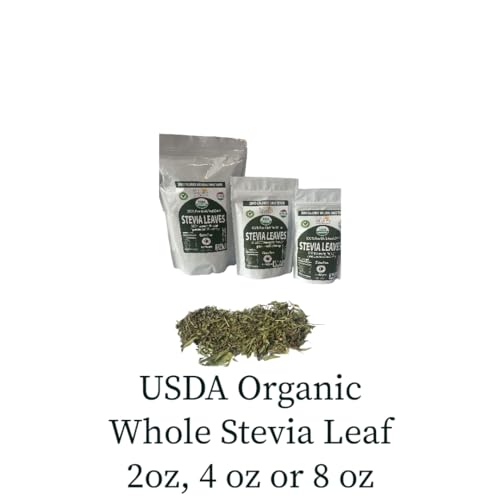 Buy Wellness Stevia Leaf Raw Certified Organic 8 oz (1/2 lb) Pure Sweet leaf Stevia NO bitterness natural sweetness & zero calories.