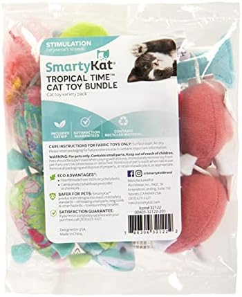 SmartyKat (16 Set Bundle) Birthday Bash Variety Pack Catnip Cat Toys - Multi Color, Set of 16