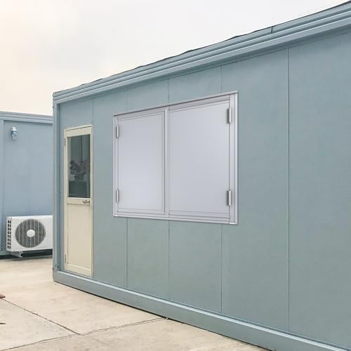 VIZ-PRO Anti-Vandal Window Shutters, 41" x 41 3/4", Heavy-Duty Security Window