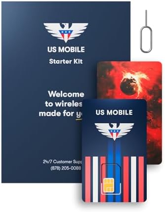 Prepaid SIM Card (US Mobile) - Custom Plans from $4/mo. Unlimited Plans from $17/mo.