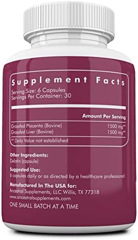 Ancestral Supplements Grass Fed Beef Prostate Supplement with Liver, 180 Ct | Supports prostate wellness alongside liver cleanse detox, promoting men's overall health and vitality.