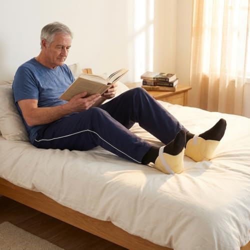 NOVA Heel Protectors with Soft Fleece Lining, Pressure Relief Heel Cushions for Bed Sores, Heel Pain & Ulcers, Breathable, Adjustable Velcro Straps