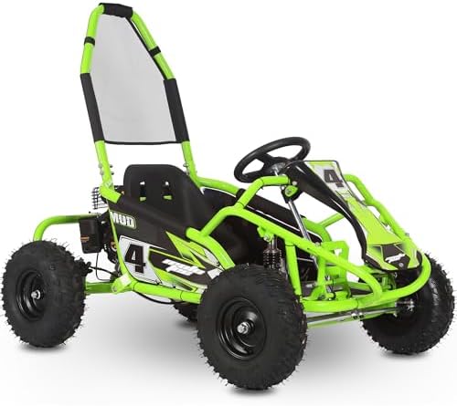 MotoTec Mud 98cc Go Kart Full Suspension Blue