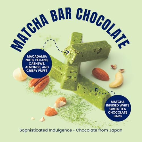 ROYCE' Nut Bar Chocolate - Chocolate Bar with Nuts| Gourmet Snack for Gifting & Indulging | Japanese Chocolate Bar from Hokkaido (12 Pieces of Chocolate)