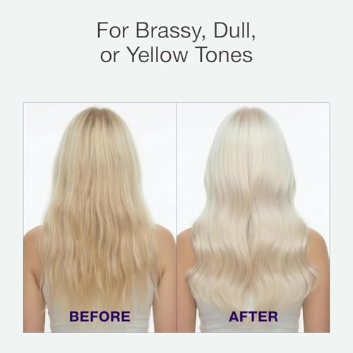 GK HAIR Silver Bombshell Purple Shampoo with Vitamin B5 9.5 Oz | Sulfate-Free Purple Toning Shampoo — Removes Brassy, Yellow & Orange Tones from Blonde, Gray, Silver & Bleached Hair