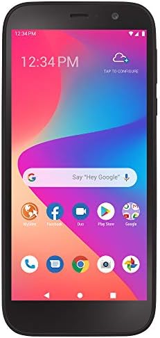 Tracfone Blu View 2 4G LTE Prepaid Smartphone (Locked) - Black - 32GB - Sim Card Included - CDMA
