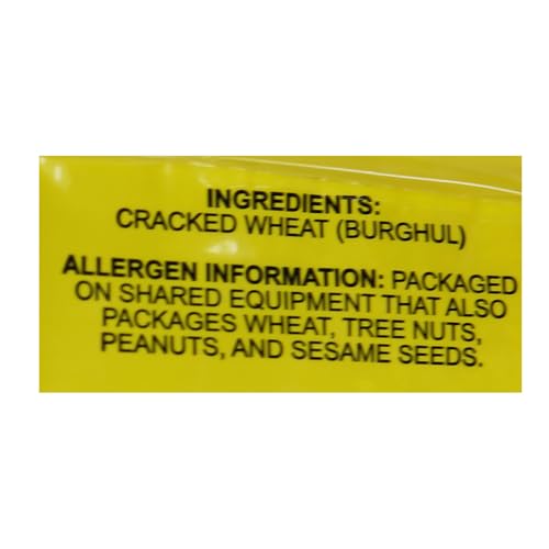 Ziyad Cracked Bulgur Wheat | Medium #2, 32oz | Fiber-Rich Whole Grain | Nutty Flavor, Chewy Texture | Great in Tabbouleh, Kibbeh, Soups
