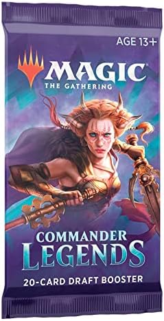 Magic The Gathering Commander Legends Booster Pack - 2 Legends - Total 20 MTG Cards (1 Draft Booster)