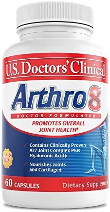 U.S. Doctors' Clinical Arthro-7 Joint Support Supplement - 60 Capsules | Clinically proven AR7 blend with turmeric, collagen, MSM & bromelain for healthy joints and mobility.* 60 capsules.